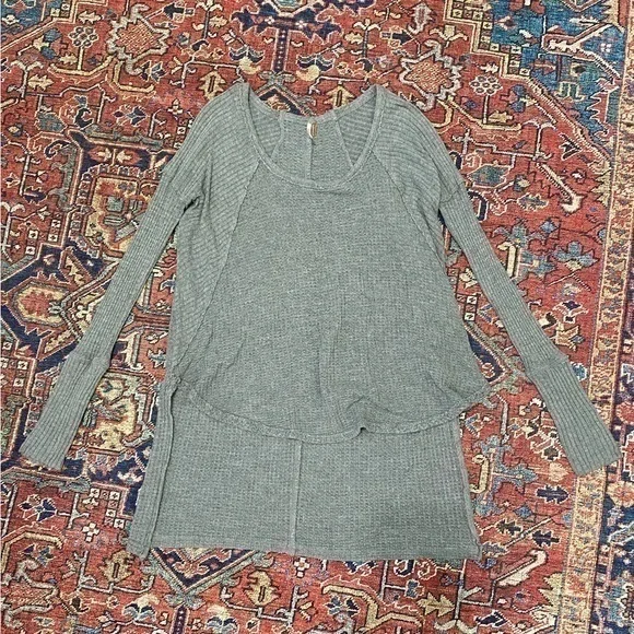 Free People Ventura Drippy Thermal Long Sleeve Sweater - Picture 8 of 8
